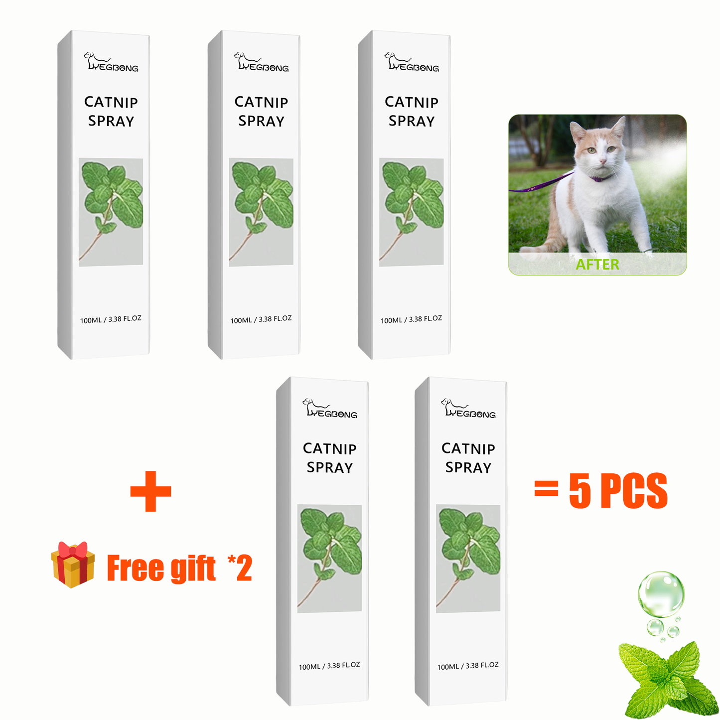 🔥Big Sale 49% OFF - YEGBONG™ Botanical Herbal Catnip Spray -Buy 2 Get 1 free🔥