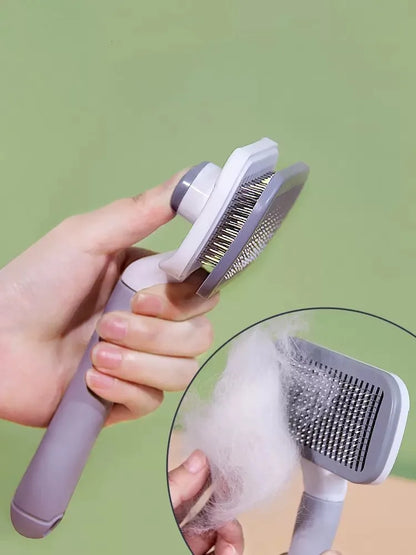 Push Clean De-Shedding Pet Brush