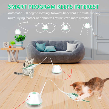 Infrared automatic dodging Spinning cat toy 🐾🌀