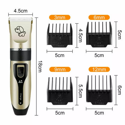 HQPET Cat Dog Pet Clippers Hair Electric Clipper Grooming Trimmer Shaver Cordless Kit