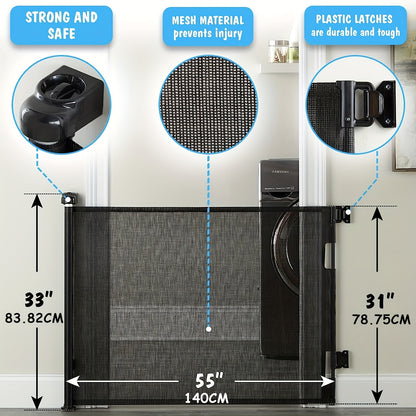 Retractable Baby & Pet Safety Gate