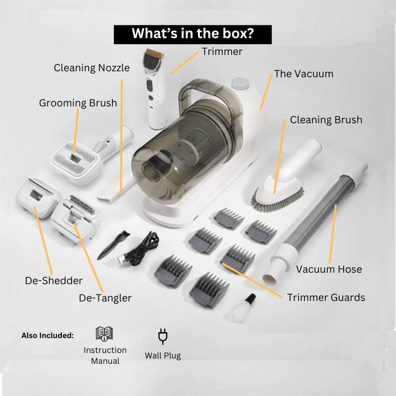 HQpet™ 6 in 1 Vacuum Groomer