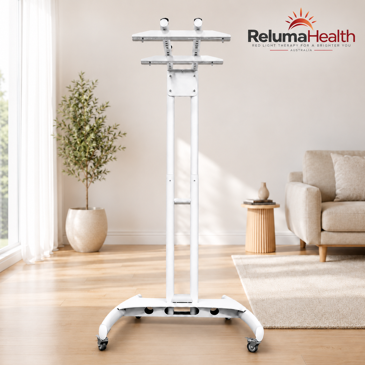 RelumaHealth Large Panel Branch Stand — RelumaHealth branded stand accessory