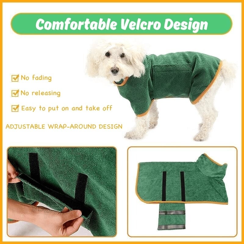 🌲Christmas Hot Sale 49% OFF🔥Super absorbent pet bathrobe