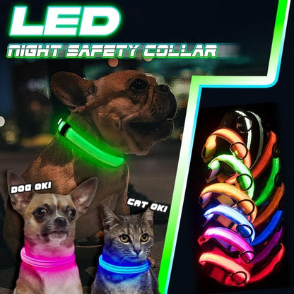 🔥LETZTER TAG 70 % RABATT – LED-Nacht-Sicherheitshalsband für Haustiere