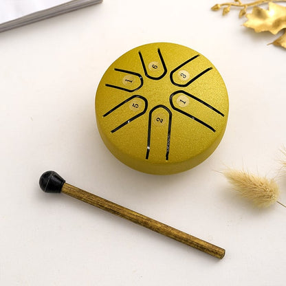 🎁 Vorweihnachtlicher Sale – 70 % RABATT 🎵 Buddha Stones Mini Steel Tongue Drum Kit (3 Zoll) 