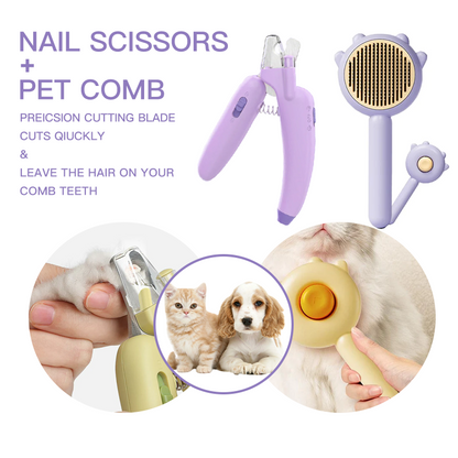 LED Light Pet Nail Clippers for Dog & Cat