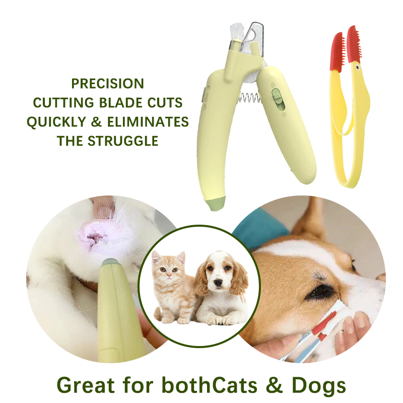 LED Light Pet Nail Clippers for Dog & Cat