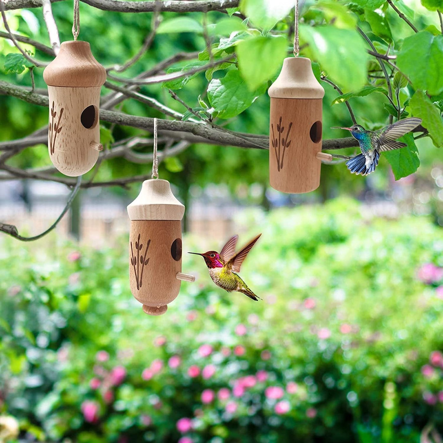 Last Day Sale 70 % RABATT💕Kolibri-Haus aus Holz – Geschenk für Naturliebhaber 