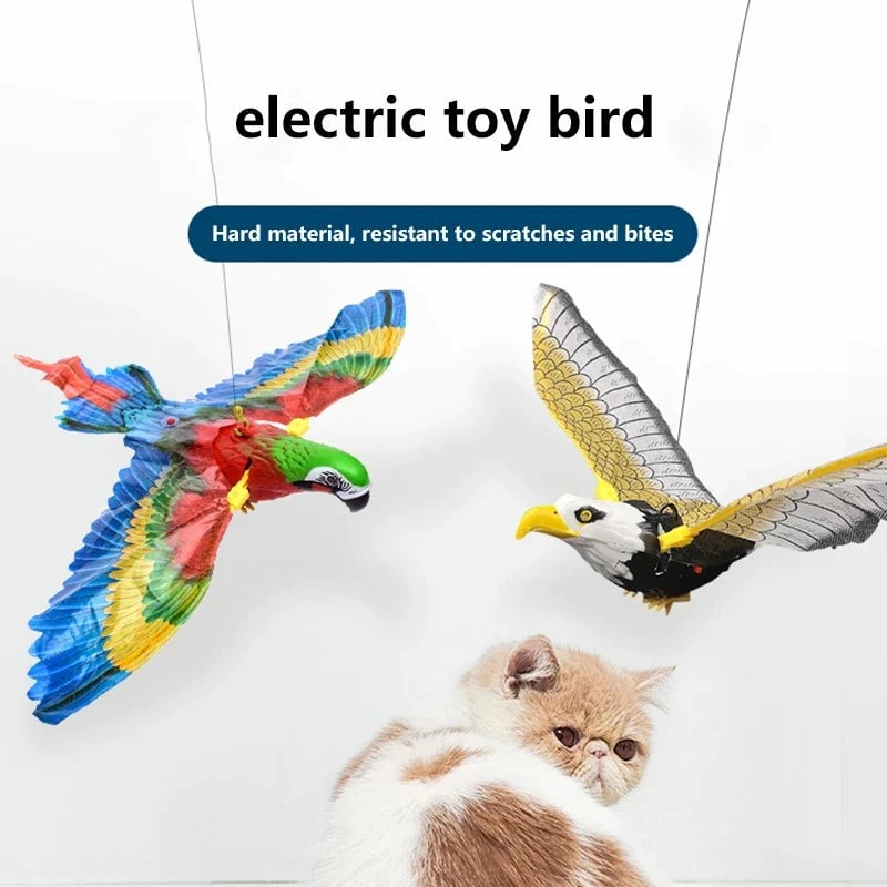 Le meilleur cadeau pour les chats🔥Jouet interactif pour chat d'oiseau de simulation pour chats d'intérieur