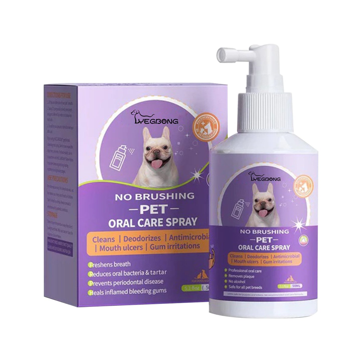 🔥ACHETEZ-EN 1, OBTENEZ-EN 1 GRATUIT !!🔥Spray nettoyant pour dents pour chiens et chats 