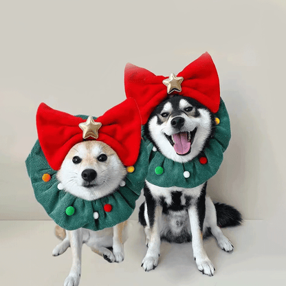 Écharpe de noël pour chien, chat, chiot, pour petits chiens, bandes de cheveux