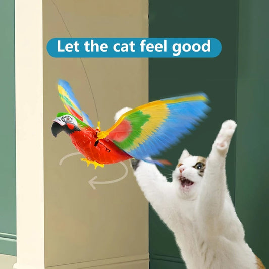 Le meilleur cadeau pour les chats🔥Jouet interactif pour chat d'oiseau de simulation pour chats d'intérieur