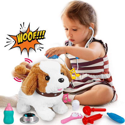 (🎁2023-Christmas Hot Sale🎁)Plush Puppy Toy Electronic Interactive Pet Dog - BUY 2 FREE SHIPPING