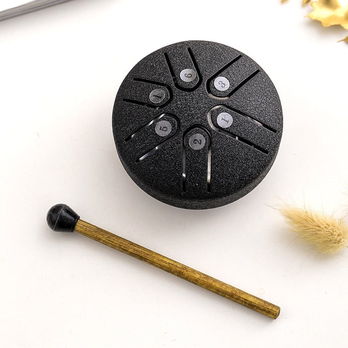 🎁 Vorweihnachtlicher Sale – 70 % RABATT 🎵 Buddha Stones Mini Steel Tongue Drum Kit (3 Zoll) 