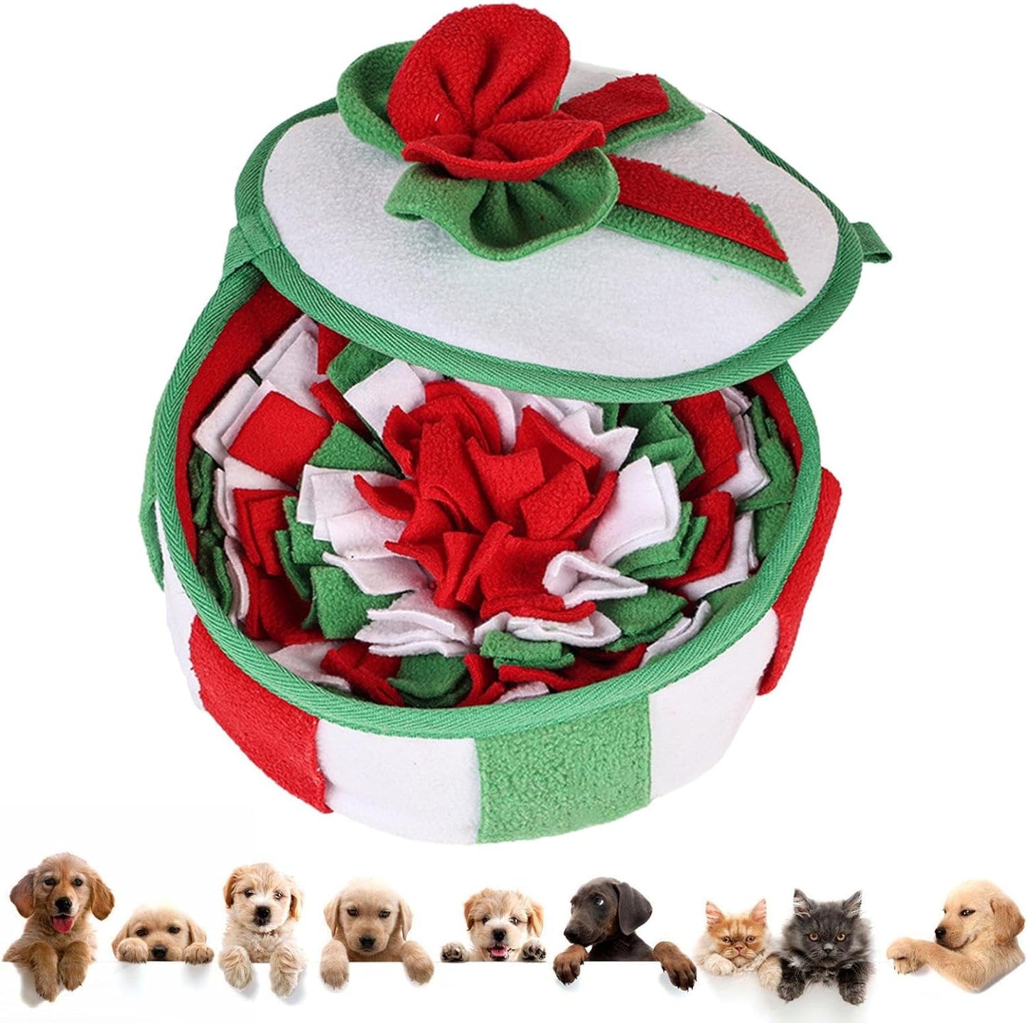 Christmas-Themed Dog Feeding Sniff Mats