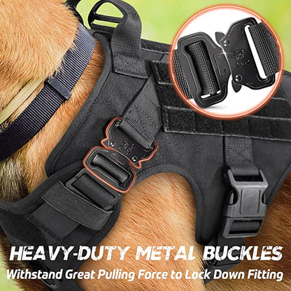 Tactical Military Dog Harness for Large Dogs