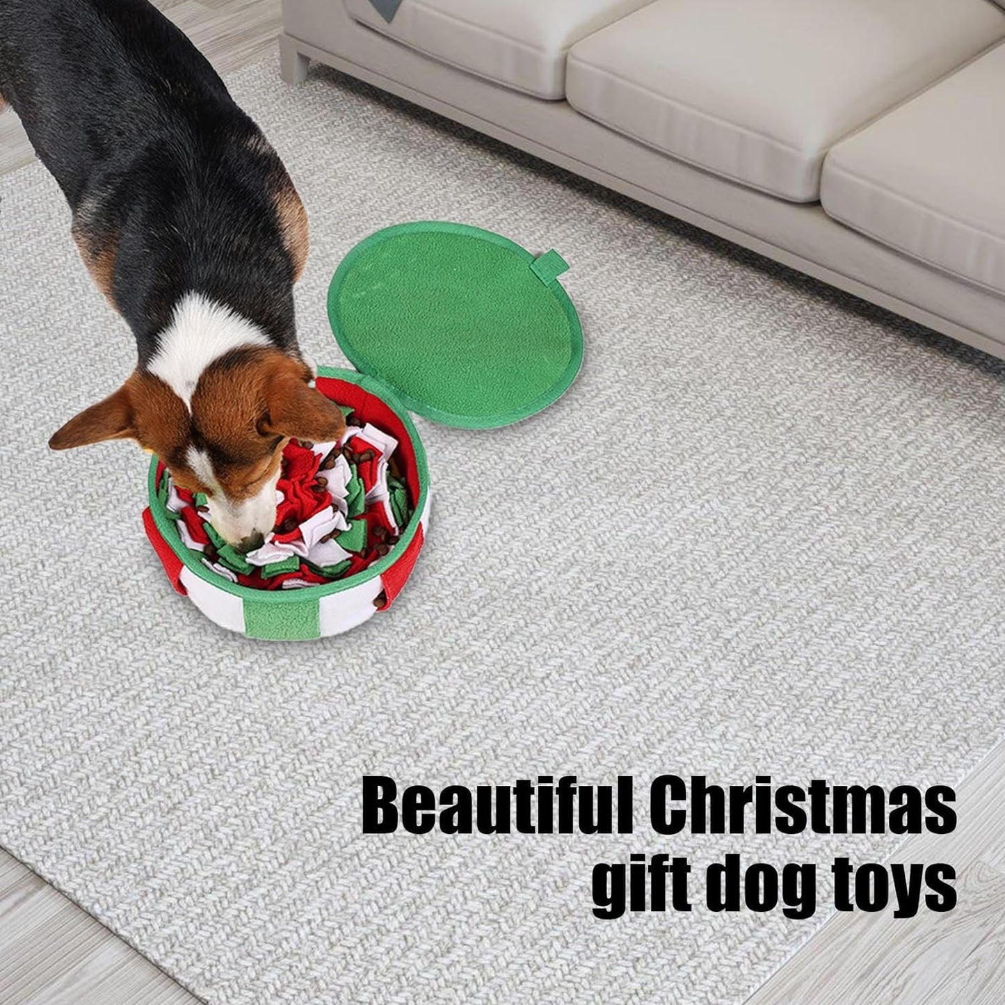 Christmas-Themed Dog Feeding Sniff Mats