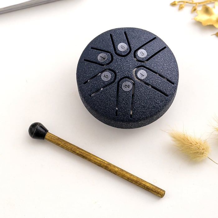 🎁 Vente anticipée de Noël - 70 % de réduction 🎵 Kit de mini tambour à langue en acier Buddha Stones (3 pouces) 