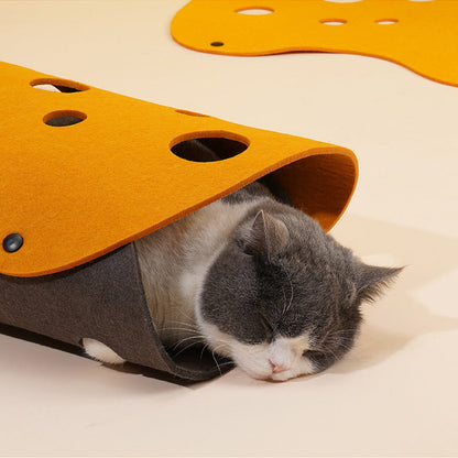 DIY Removable Washable Spliced Color Cat Felt