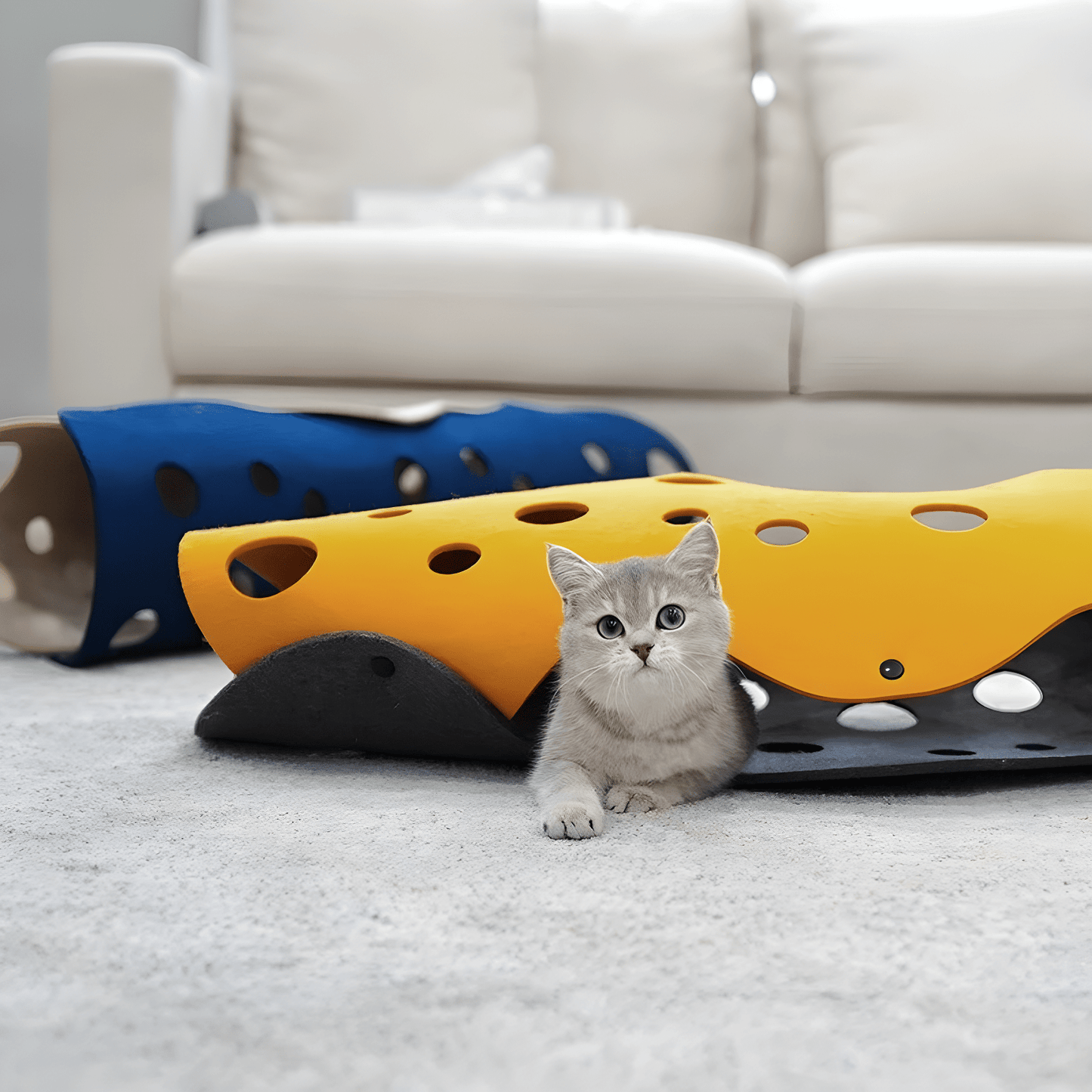 DIY Removable Washable Spliced Color Cat Felt