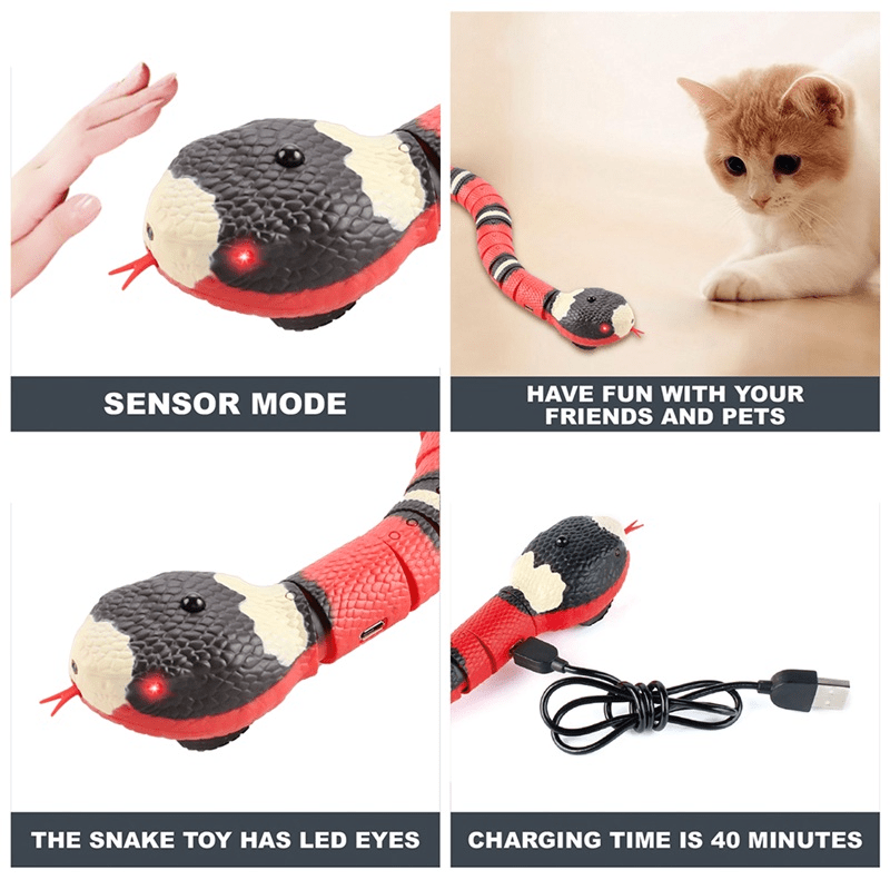 Electric Induction Snake Toy For Cat