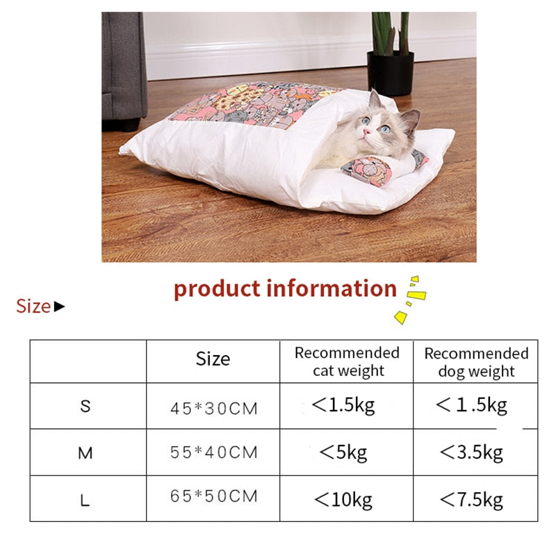 Cat Sleeping Bag Bed