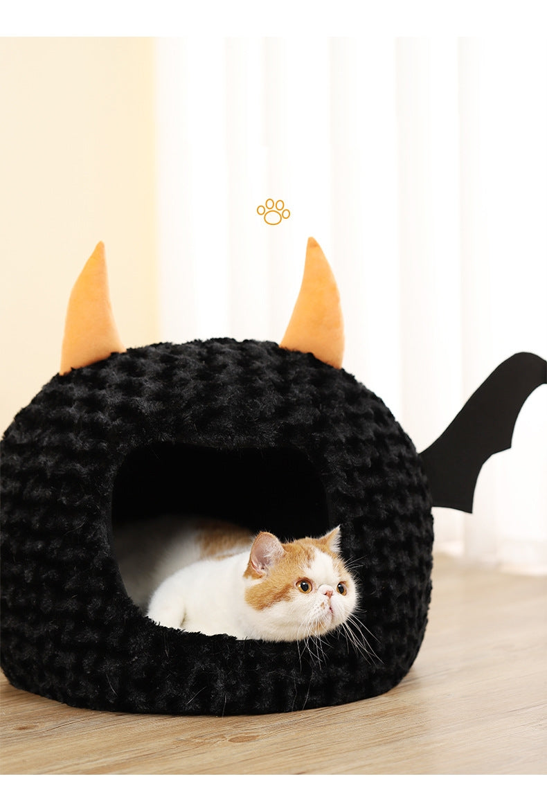 Christma Cat Bed House, Cat Cave with Removable Washable Cushioned Pillow, Dog ,Rabbit