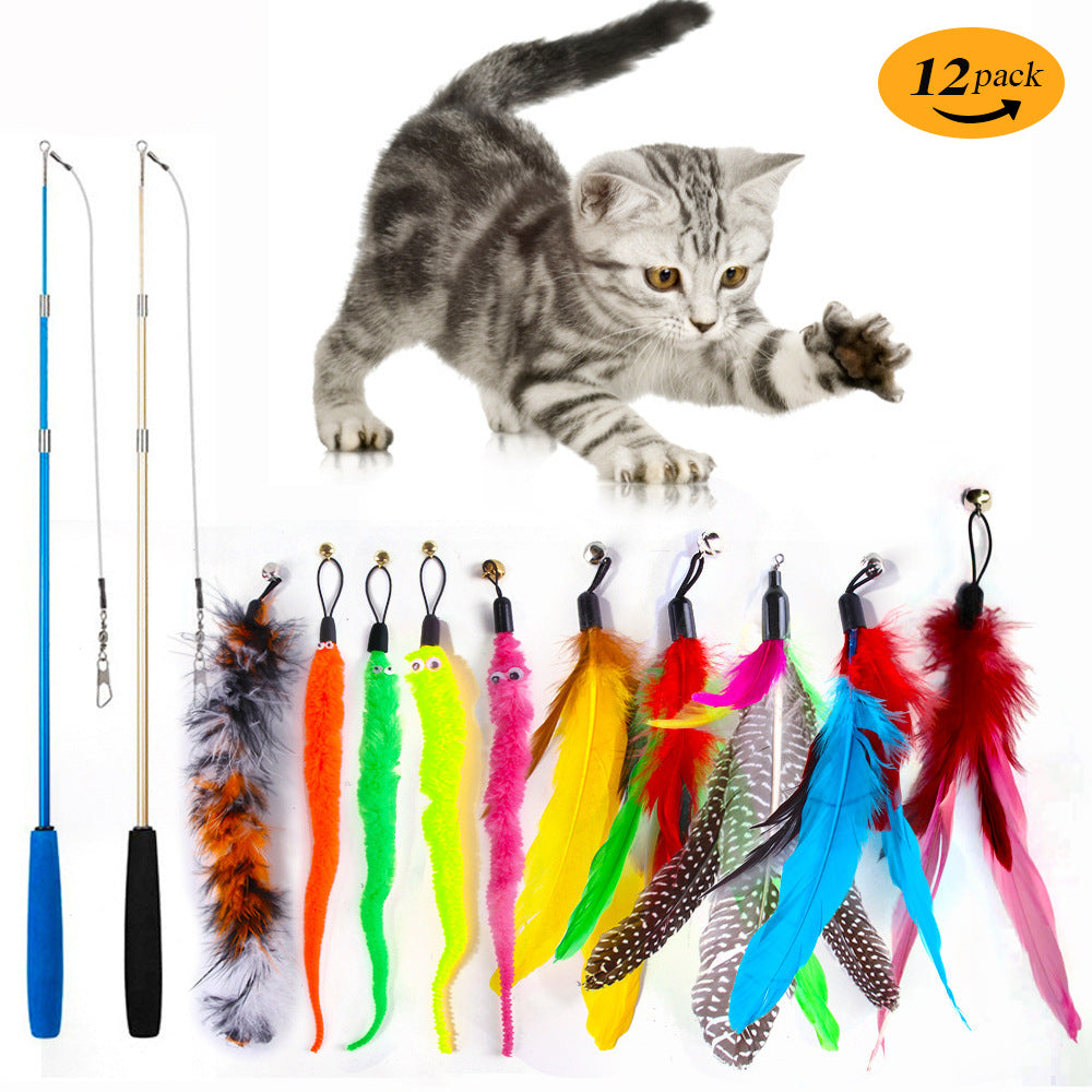 Fashion's Talk Cat Toys Variety Pack for Kitty 33/12 Pieces，Christmas Gifts for Cats