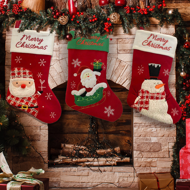 20 Inches Christmas Stockings ,Super Soft Christmas Stockings Large for Christmas Holiday Xmas Gift