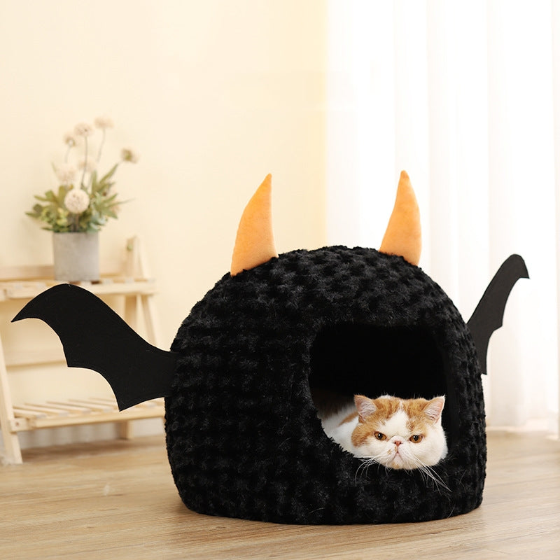 Christma Cat Bed House, Cat Cave with Removable Washable Cushioned Pillow, Dog ,Rabbit