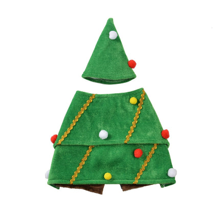 Pet Dog & Cat Christmas Costume, Christmas Tree Transformation Costume