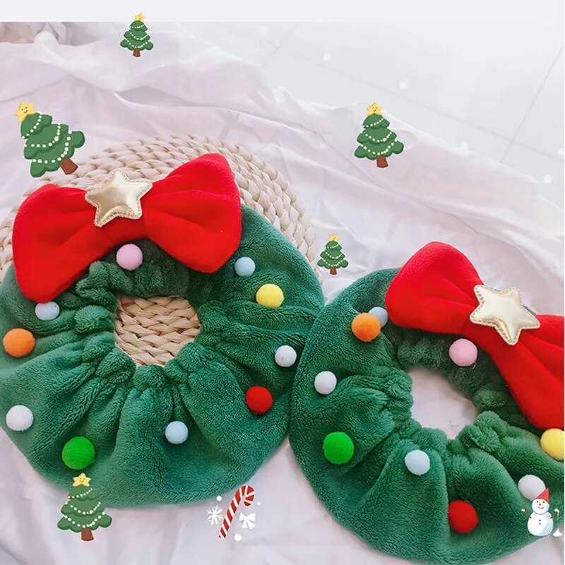 Pet Christmas Dog Scarf Cat Puppy For Small Dogs Hair Bands