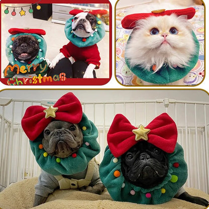 Pet Christmas Dog Scarf Cat Puppy For Small Dogs Hair Bands