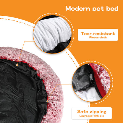 PaWz Premium Calming Pet Bed with Removable Cover