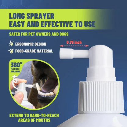 🔥ACHETEZ-EN 1, OBTENEZ-EN 1 GRATUIT !!🔥Spray nettoyant pour dents pour chiens et chats 