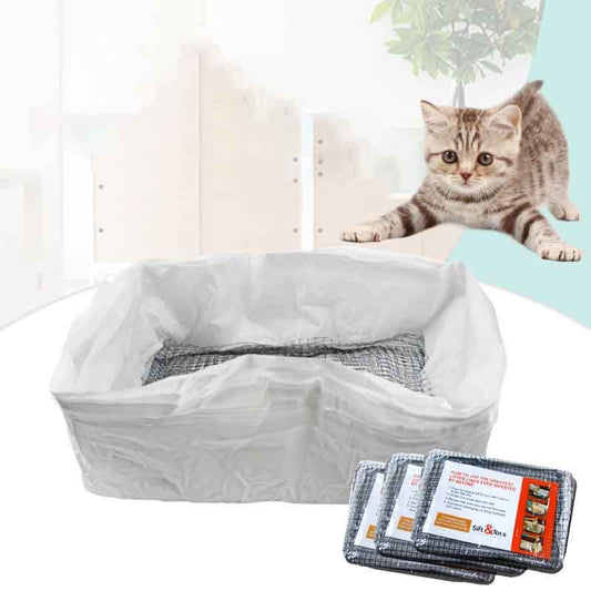 Reusable Elastic Litter Box Liners Hands Free Mat Cats Supplies Kitten Pet