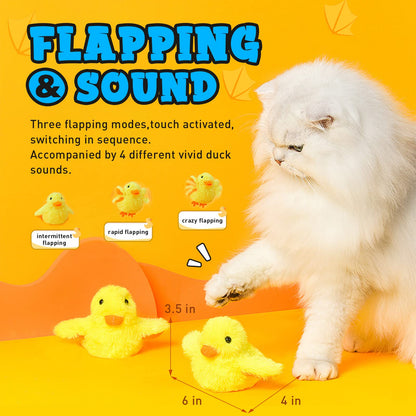 🔥Hot Sale🔥 Cat Toys Rechargeable Flapping Duck