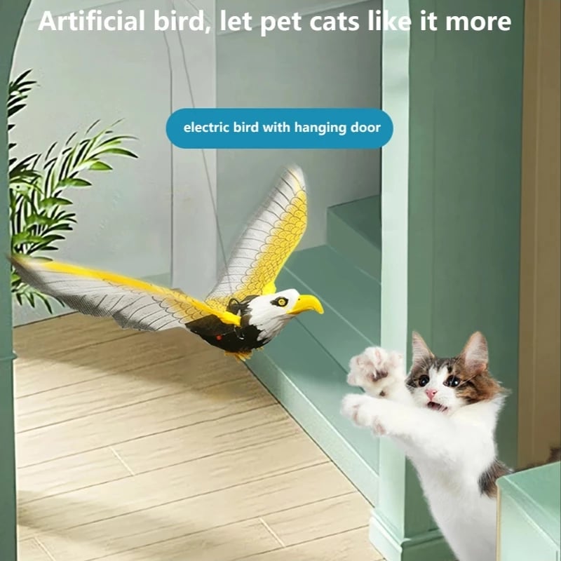 Le meilleur cadeau pour les chats🔥Jouet interactif pour chat d'oiseau de simulation pour chats d'intérieur