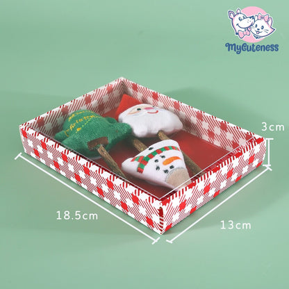 3-Piece Cat Teether Christmas Gift Box