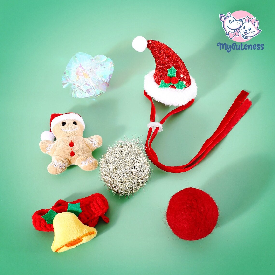 6-Piece Cat Teether Christmas Gift Box