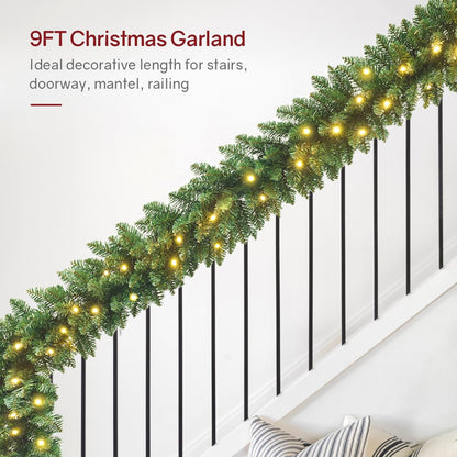 6FT Christmas Garland with 30 LED Lights,for Cat Tree House and Towers